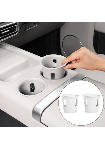 Lixiang L7 L8 L9 2023 Silikon Otomobil Merkezi Su Kupası Tutucu Pad Saklama Kutusu Dekoratif Parçalar, Ön Sıra Beyaz (Yurt Dışından) modelleri