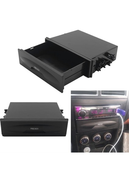 Evrensel Araba Saklama Kutusu Cx-38 Tek Katmanlı Otomatik Tek Din Dash Radyo Kurulumu Cep Kiti 177X50X120MM (Yurt Dışından) indirimleri