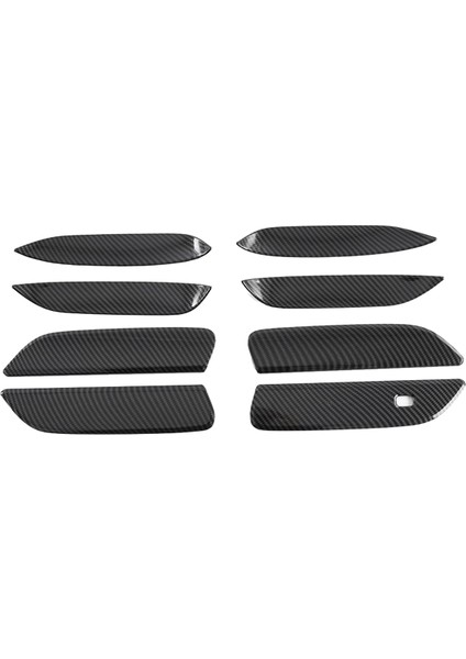 Dış Dış Kapı Kolu ve Kase Koruması Kapağı Byd Yunus Için Karbon Fiber Rengi Trim Karbon Fiber Rengi (Yurt Dışından)