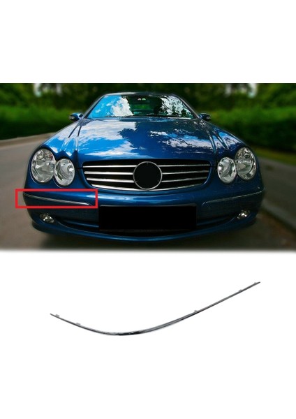 Araba Chrome Ön Sol Sağ Tampon Alt Kapak Trim Şeridi Mercedes Benz Clk Sınıfı W209 2002-2009 (Yurt Dışından) modelleri