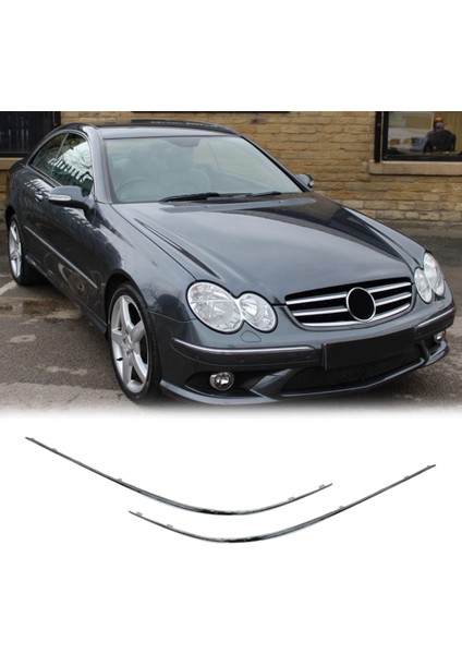 Araba Chrome Ön Sol Sağ Tampon Alt Kapak Trim Şeridi Mercedes Benz Clk Sınıfı W209 2002-2009 (Yurt Dışından) indirimleri