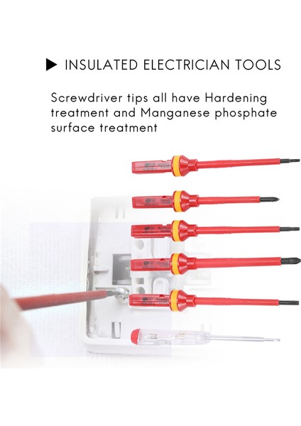 13 Pcs Vde Yalıtımlı Tornavida Seti Cr-V Yüksek Voltaj 1000V Manyetik Phillips Yuvalı Torx Tornavida Dayanıklı El Aletleri (Yurt Dışından) fiyatları