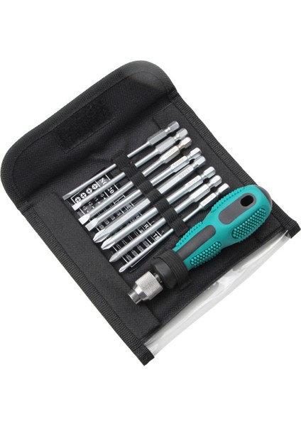 9-1 Arada Tornavida Seti Bakım Aletleri Sekiz Bit Tornavida Taşınabilir Set Taşıma Torbası (Yurt Dışından)