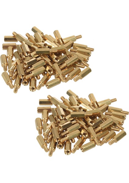 100 Pcs M3 Erkek x M3 Dişi 11MM Uzunluk Pirinç Vidalı Iplik Pcb Stand-Off (Yurt Dışından)