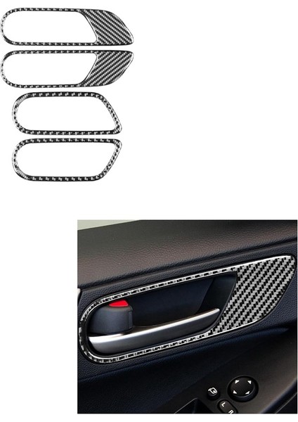 Mazda Için Karbon Fiber 3 2010-2013 Araba Kapısı Iç Tapa Çerçeve Kapak Çıkartma Trim Aksesuarları Lhd (Yurt Dışından) fırsatları