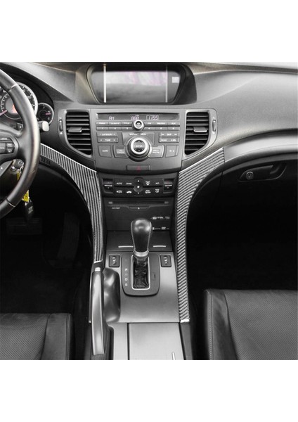 Acura Tsx 2009-2014 Karbon Fiber Merkezi Konsol Yan Şeridi Çıkartma Döşeme Iç Aksesuarları Lhd (Yurt Dışından) indirimleri