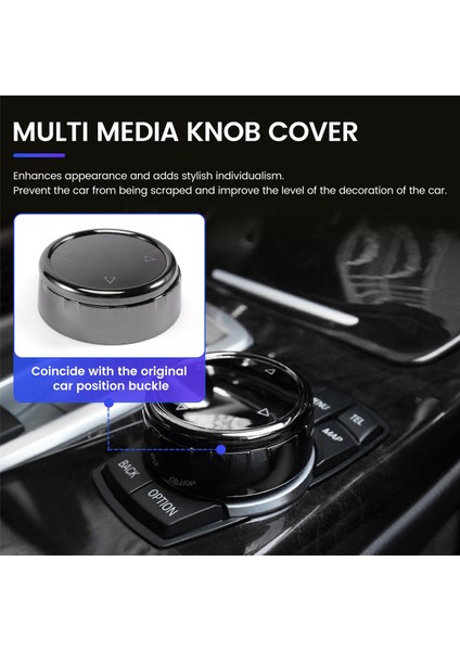 Idrive Car Için Multimedya Düğmesi Kapak -Bmw F10 F18 F07 F20 F21 F06 F12 F30 F01 F02 F25 F26 (Yurt Dışından) fırsatları