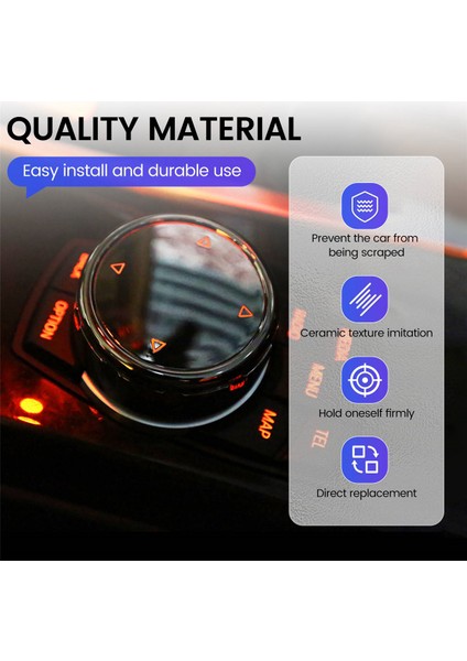 Idrive Car Için Multimedya Düğmesi Kapak -Bmw F10 F18 F07 F20 F21 F06 F12 F30 F01 F02 F25 F26 (Yurt Dışından) indirimleri