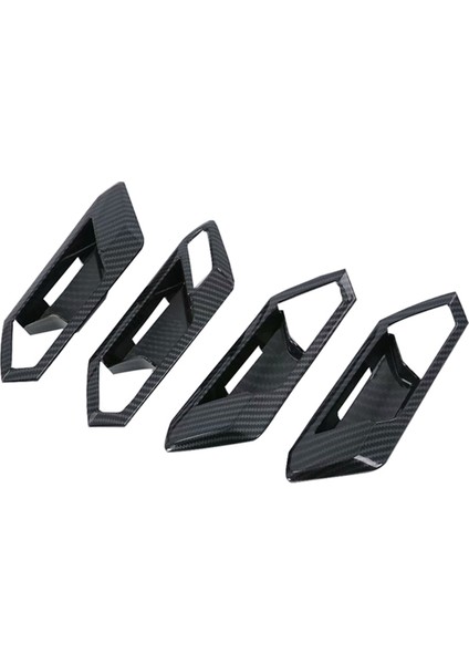 Vw T-Roc Için 2018-2024 Karbon Fiber Araba Iç Kapı Kolu Kase Kapağı Kaplama Döşeme Aksesuarları (Yurt Dışından)