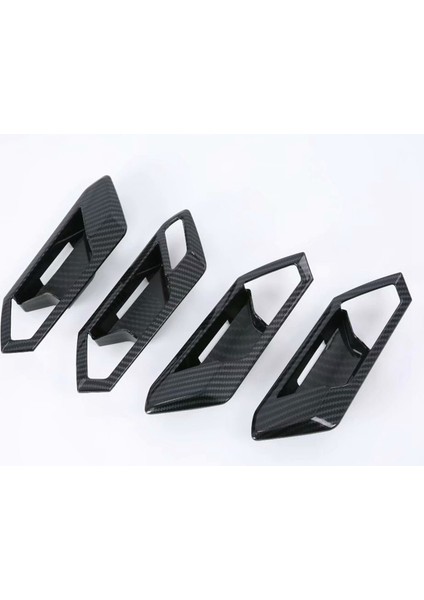 Vw T-Roc Için 2018-2024 Karbon Fiber Araba Iç Kapı Kolu Kase Kapağı Kaplama Döşeme Aksesuarları (Yurt Dışından) fırsatları