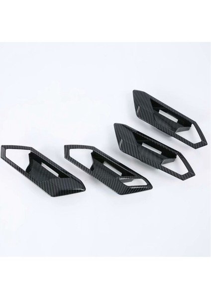 Vw T-Roc Için 2018-2024 Karbon Fiber Araba Iç Kapı Kolu Kase Kapağı Kaplama Döşeme Aksesuarları (Yurt Dışından) indirimleri