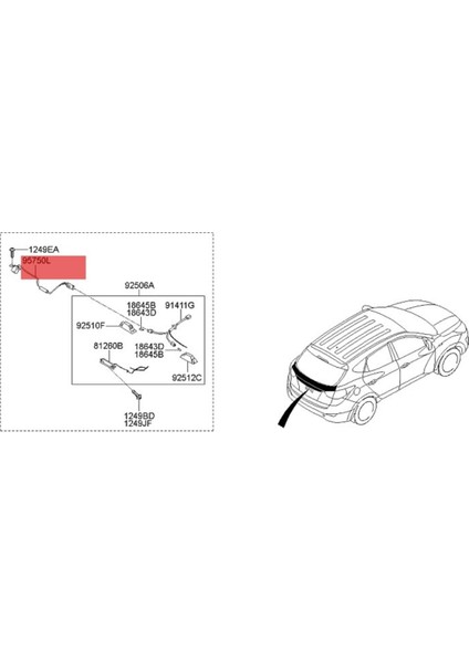 Araba Arka Görünüm Kamerası 95760 1K501 95790-2S112 Kia Sorento Hyundai IX35 IX20 Tucson Santa Fe Yedek Parkı Yardımcı Kamera (Yurt Dışından)