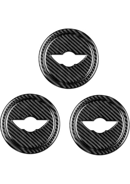 3x Araç Karbon Fiber Direksiyon Simidi Kapağı Çıkartmaları Mini Cooper Clubman R55 R56 Countryman R60 (Yurt Dışından)