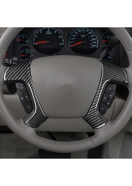 Chevrolet Için Silverado 2007-2013 Karbon Fiber Araba Direksiyon Simidi Dekorasyon Kapağı Trim Iç Aksesuarları (Yurt Dışından) indirimleri