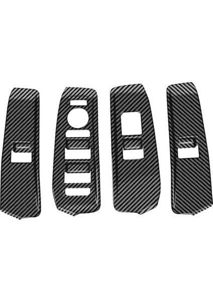 Kıa Ev9 2023 2024 Iç Aksesuarlar Için Araba Cam Kaldırıcı Panel Trim Sticker Karbon Fiber Lhd (Yurt Dışından)