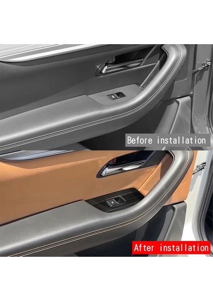 Mazda Cx-60 2022 Lhd Için Araba Paslanmaz Çelik Pencere Cam Kaldırma Düğmesi Anahtarı Kapak Döşeme Kapısı Kolçak Paneli (Yurt Dışından) fiyatları