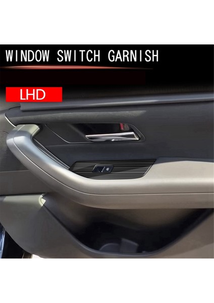 Mazda Cx-60 2022 Lhd Için Araba Paslanmaz Çelik Pencere Cam Kaldırma Düğmesi Anahtarı Kapak Döşeme Kapısı Kolçak Paneli (Yurt Dışından) fırsatları
