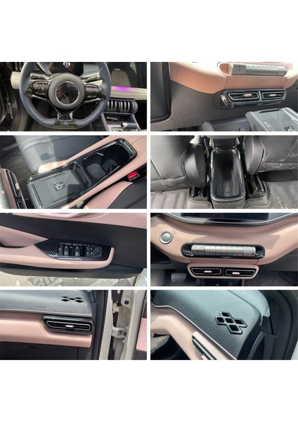 Byd Dolphin Mini/byd Seagull Için Karbon Fiber Merkezi Hava Havalandırma Outlet Paneli Kapak Trim (Yurt Dışından) modelleri