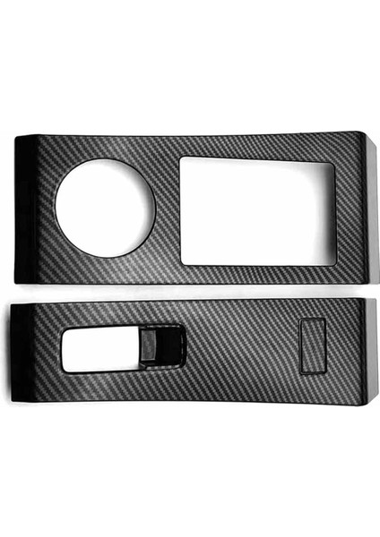 Mitsubishi Outlander 2022 2023 Rhd Için Karbon Konsol Dişli Vites Paneli Trim Kapak Çerçevesi Sticker (Yurt Dışından)