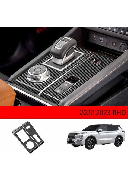 Mitsubishi Outlander 2022 2023 Rhd Için Karbon Konsol Dişli Vites Paneli Trim Kapak Çerçevesi Sticker (Yurt Dışından) indirimleri