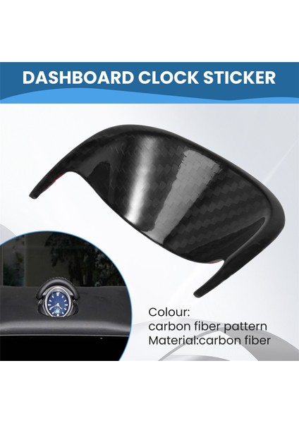 Araba Iç Gösterge Tablosu Saat Dekorasyon Çerçevesi Maserati Ghibli Için Karbon Fiber Modifiye Çıkartma 2014-2021 (Yurt Dışından) fiyatları