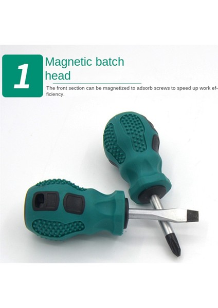 Küçük Havuç Kafaları Tornavida Mini Çift Amaçlı Tornavida Yarım Inç Düz Kısa Tornavida (Yurt Dışından) modelleri