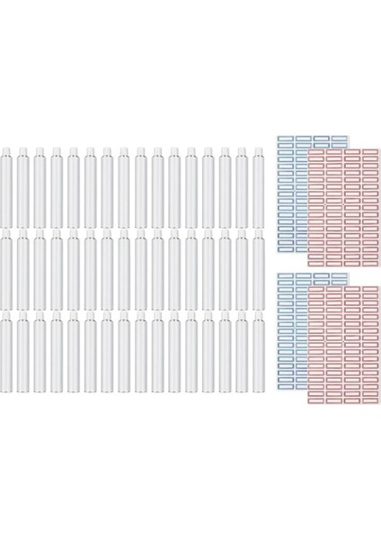 48PCS Boş Alüminyum Boya Tüpleri Mağaza Için 20 ml Kalan Boya Akrilik Yağları Suluboya Adaları, 4 Sayfa Etiketi ile (Yurt Dışından)