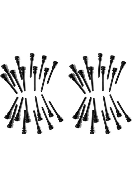 40PCS Siyah Pc Fan Fan Kauçuk Vida Sönümleme Çivi Titreşim Sönümleme Silikon Vidalı Pin Perçin (Yurt Dışından)