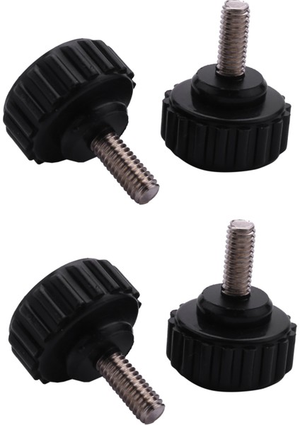 2pcs M4 x 10MM Yuvarlak Kafa Vidası Thumbsscrews Tutuklu Kelepçe Knob 2 Pcs (Yurt Dışından)