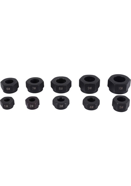 10 Adet Hasarlı Somun Cıvatası Sökücü Çıtçıt Çıkarıcı Seti Metrik Kırık Cıvata Çıkarma Kiti (Yurt Dışından)