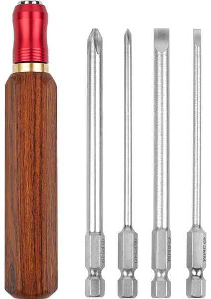 Çıkarılabilir ve Değiştirilebilir Ev Tornavida Seti Hızlı Değişiklik Ahşap Tapı Donanım Aracı Tornavida Çapraz Şeklinde Set (Yurt Dışından)