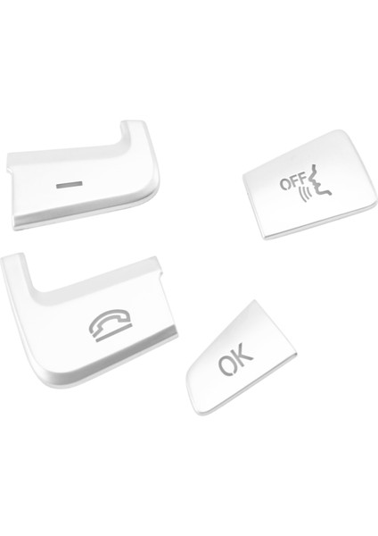 24PCS Araba Stil Direksiyon Düğmesi Düğme Mercedes Benz Glc X253 2015 2016 &amp; C Sınıfı W205 2014 2015 Gümüş Abs (Yurt Dışından) fiyatları