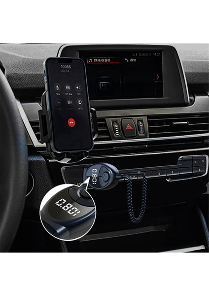 Bluetooth 5.3 Kablosuz Araç Fm Verici Usb&#39;ye 3,5mm Jack Audio Music Microfon Mikrofon Eller Serbest Adaptörü Otomobil Hoparlörleri Için (Yurt Dışından) indirimleri