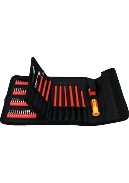 124&#39;Ü Yalıtımlı Tornavida Seti Sökme Onarımı Elektrikçi Anti-Elektrikli Özel Şekilli Alet (Yurt Dışından)