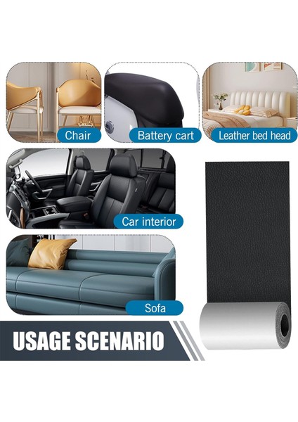 1 Paket Araç Deri Onarım Çıkartması, 3X60INCH Anti-Çizelge Araç Çantası Onarım Yama Aksesuarları, Evrensel Onarım Aracı (Yurt Dışından) fiyatları
