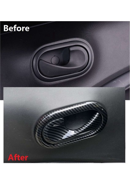 Araç Karbon Fiber Iç Kapı Kolu Çerçeve ile Araba Karbon Fiber Iç Kapı Kolu Toka Dekoratif (Yurt Dışından) fırsatları