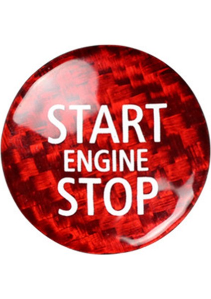 2x Karbon Fiber Motor Başlat Durdur Düğmesi Iç Trim Kapak Çıkartması Mini Cooper R55 R56 R57 R58 R59 R60 R61 (A&amp;b) (Yurt Dışından) modelleri