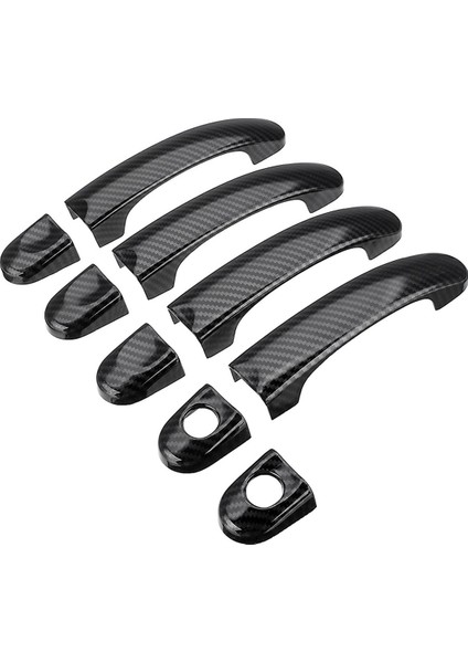 18PCS Abs Krom Kapı Kolu Taşıyıcı T5 T6 Caddy Van 2003-2015 Karbon Fiber Stili Için Kapakları Kapsar (Yurt Dışından) fiyatları