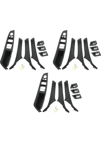 3x Rhd Araba Iç Kapı Tutucu Iç Kapı Paneli -Bmw 5 Serie F10 F11 520 525 Siyah Rhd Için (Yurt Dışından)