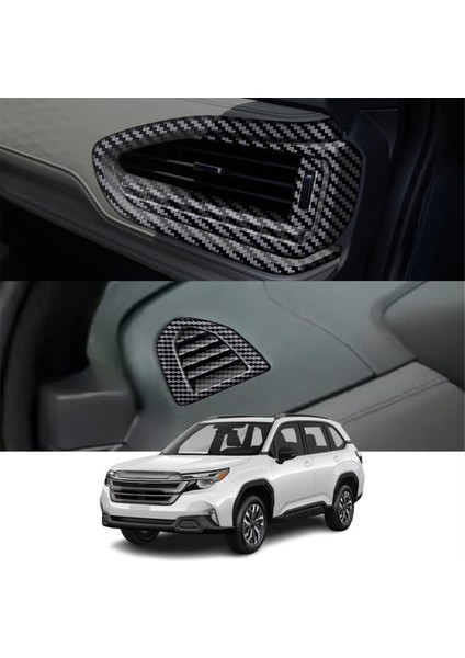 Subaru Forester 2025 Için Gösterge Paneli Yan Koşul Havalandırma Outlet Kapağı Trim Iç Aksesuarlar Karbon Fiber (Yurt Dışından) fiyatları
