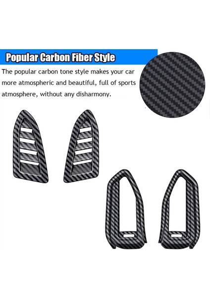 Subaru Forester 2025 Için Gösterge Paneli Yan Koşul Havalandırma Outlet Kapağı Trim Iç Aksesuarlar Karbon Fiber (Yurt Dışından) modelleri