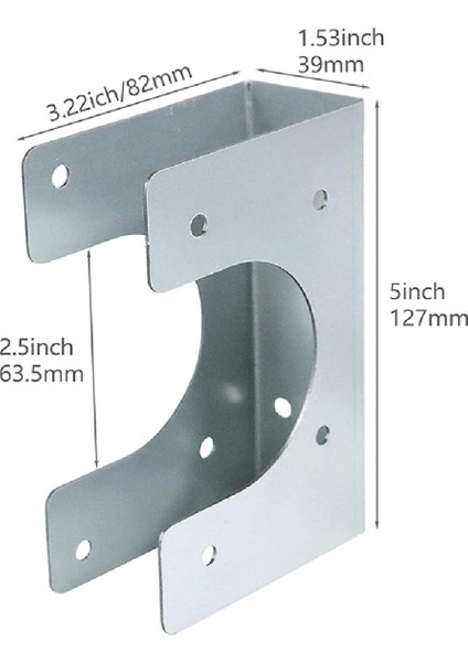 Tek Ahşap Saplamalar Için 20PCS Metal Saplama Ayakkabıları, Borulara Uyuyor, Ahşap Saplama Için Ekstra Destek (Yurt Dışından) indirimleri