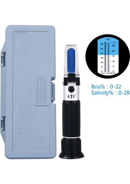 Atc Çift Ölçeği ile 2x Brix Refraktometre - Şarap Yapımında Özel Yerçekimi ve Brix Hidrometre (Yurt Dışından)