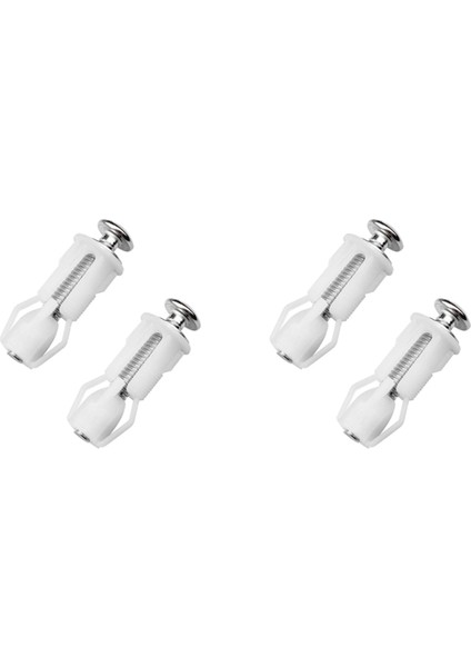 4x Tuvalet Koltuk Vidaları ve Tuvalet Kapak Vidaları Paslanmaz Çelik Üst Sabitleme Menteşeleri Vidaları, Tuvalet Koltuğu Yedek Parçaları Için (Yurt Dışından)