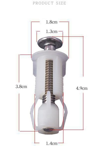 4x Tuvalet Koltuk Vidaları ve Tuvalet Kapak Vidaları Paslanmaz Çelik Üst Sabitleme Menteşeleri Vidaları, Tuvalet Koltuğu Yedek Parçaları Için (Yurt Dışından) modelleri