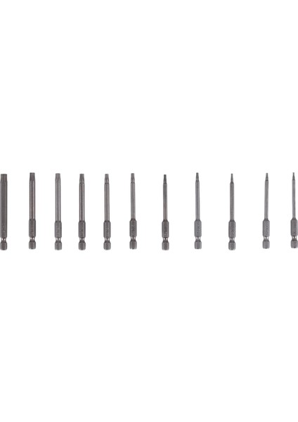 11PCS 75MM Manyetik S2 Çelik Tornavida Bitleri Hex Torx Head T6/T7/T8/T9/T10/T15/T20/T25/T27/T30/T40 (Yurt Dışından)