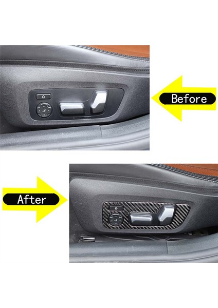 Bmw 8 Serisi G14 G15 G15 G16 2019-2022 Karbon Fiber Koltuk Ayarlama Anahtarı Panel Kapak Trim Sticker Aksesuarları (Yurt Dışından) modelleri