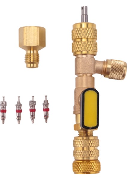 R22 R410A Hvac Sistemi Için Çift Boyut Sae 1/4 ve 5/16 Bağlantı Noktalı Valf Çekirdek Çıkarma ve Yükleyici (Yurt Dışından)