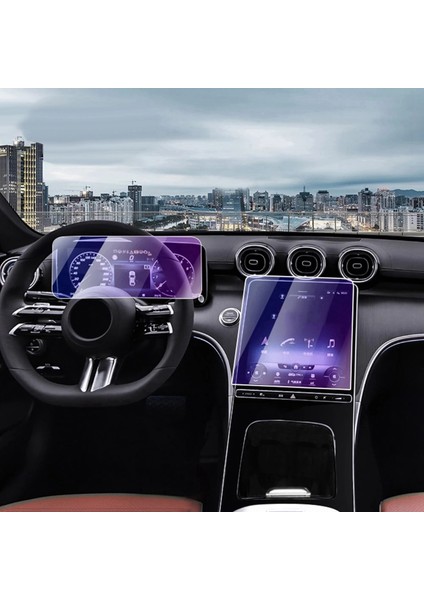 4 Adet Araba Gps Navigasyon Ekranı Film Enstrümanı Temperli Cam Koruyucu Film Benz C-Serisi W206 2022+ (Yurt Dışından) modelleri