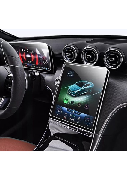 4 Adet Araba Gps Navigasyon Ekranı Film Enstrümanı Temperli Cam Koruyucu Film Benz C-Serisi W206 2022+ (Yurt Dışından) fırsatları